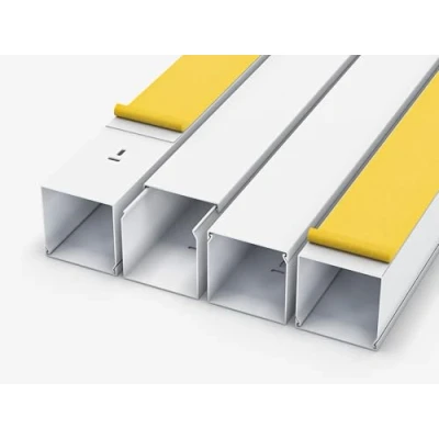 Afbeelding van 1 m kabelgoot, wit, zelfklevend, 6,0 x 100 cm/1 m, wandkabelgoot, elektrische installatie, halfronde kabelgeleiders, kabelafdekking, kabelgoot