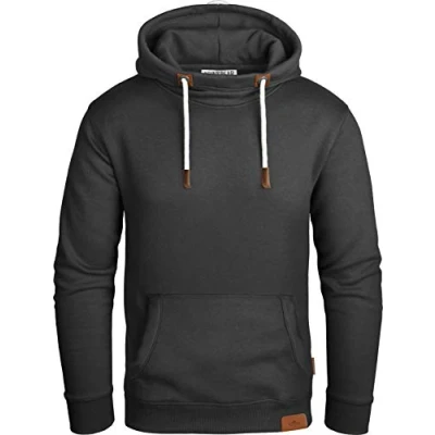 Afbeelding van Grin&amp;Bear Heren Hoodie Pullover GEC470, zwart, L
