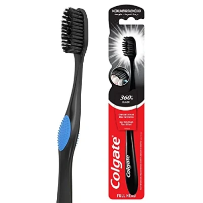 Afbeelding van Colgate Tandenborstel 360 Charcoal Medium
