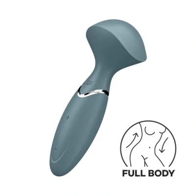 Afbeelding van Satisfyer Mini Wand er Vibrator Grijs