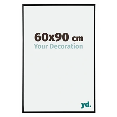 Afbeelding van Fotolijst 60x90cm Zwart Hoogglans Kunststof Evry