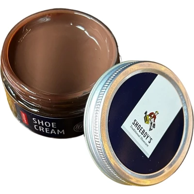 Afbeelding van Shoeboy&#039;S Shoe cream pot Schoencreme voor hoogwaardige soorten gladleer 50ml (040) Middenbruin