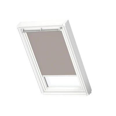 Afbeelding van VELUX Origineel Verduisterend Rolgordijn (DKL) Wit Kozijn, MK08, Light Taupe