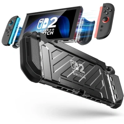 Afbeelding van SUPCASE Hoesje voor Nintendo Switch 2 (2025) (Unicorn Beetle Pro) [Bescherming Militaire Kwaliteit] [Compatibel met Magnetische Joycon] Dockable Schokbestendige Case (Zwart)