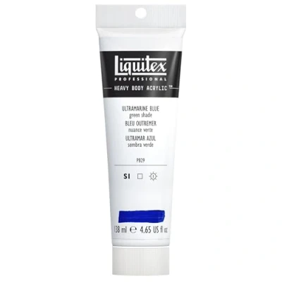 Afbeelding van Liquitex 1047380 Professional Heavy Body acrylverf in kunstenaarskwaliteit met uitstekende lichtechtheid en boterachtige consistentie, 138ml Tube, Ultramarine Blue (Green Shade)