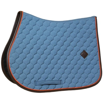 Afbeelding van Zadeldoek onion quilt leer neon jumping blauw FULL