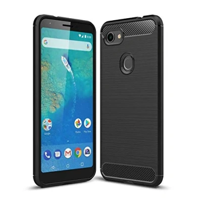 Afbeelding van Cruzerlite Case voor Google Pixel 3a XL Case, Carbon Fiber TextureDesign Back Cover Anti kras Schokabsorptie Beschermhoes (zwart)