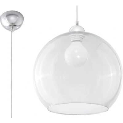Afbeelding van Sollux Lighting Hanglamp BALL transparent