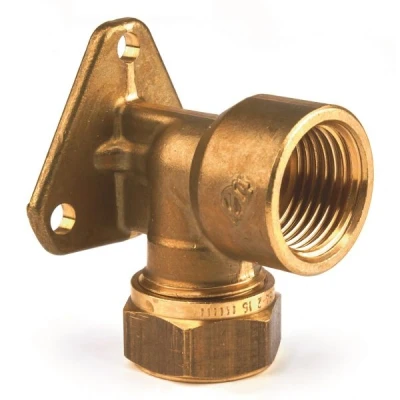 Afbeelding van VSH Messing Muurplaat Koppeling 22x3/4&quot;bi