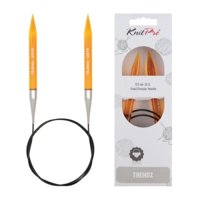 Afbeelding van Knit Pro 60 cm x 10 mm vaste rondbreinaalden, meerkleurig
