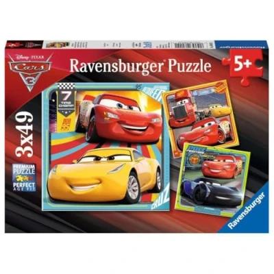 Afbeelding van Ravensburger puzzel Disney Cars 3 legendes van de baan x 49 stukjes