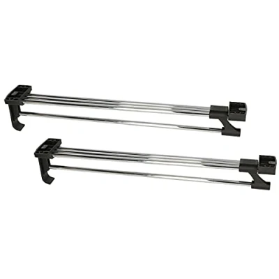 Afbeelding van KOTARBAU® Set van 2 uittrekbare kledingstangen, 400 mm, voor garderobekast, robuust