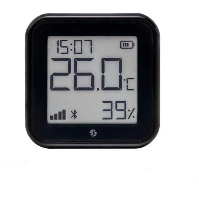 Afbeelding van Shelly Plus H&amp;T Gen. 3 Matte Black Draadloze temperatuur en luchtvochtigheidssensor