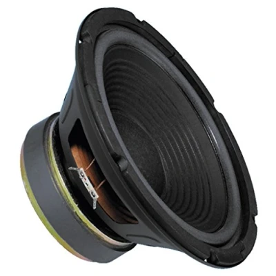 Afbeelding van MONACOR SP 250P woofer met poolkern boring, 100 watt nominaal vermogen en 8 ohm impedantie, basluidspreker grote lineaire afbuiging, 10 inch, zwart