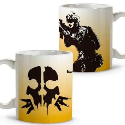Afbeelding van Speelinrichting. Originele Mokken om cadeau te geven. Gepersonaliseerde mok. Keramische Mok 330 ml. Gaming Geschenken. Accessoires. Call of Duty Cup