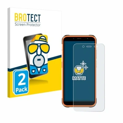 Afbeelding van BROTECT (2 Stuks) Antireflecterende Beschermfolie voor Ulefone Power Armor 16S Anti Glare Screen Protector, Mat, Ontspiegelend
