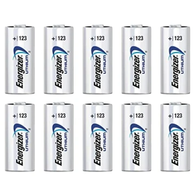 Afbeelding van Set Box 10 lithiumbatterijen CR123A / CR17345 3V origineel Energizr
