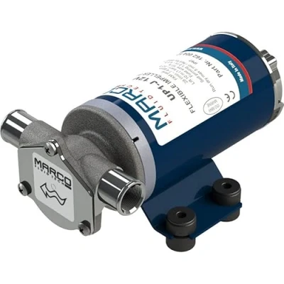Afbeelding van MARCO UP1 J 12 V loopwielpomp van rubber 28 l/min blauw
