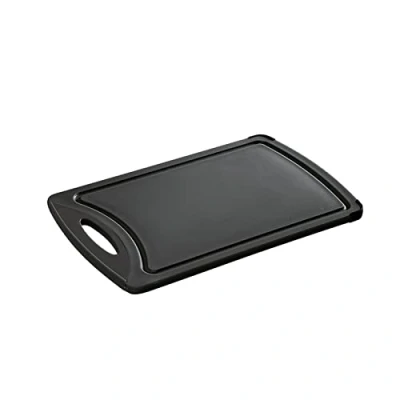 Afbeelding van Zassenhaus snijplank Easy Cut zwart 32 x 20 1 cm aan beide zijden te gebruiken extreem antislip mesvriendelijk met sapgoot vaatwasmachinebestendig kunststof