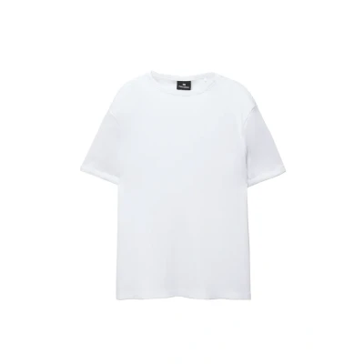 Afbeelding van PULL&amp;BEAR Tshirt basic, Heren, Maat: XS, White