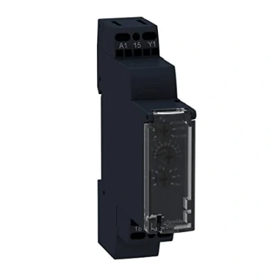 Afbeelding van Schneider electric re17 tijdrelais multifunctioneel voeding 12 240vac dc tijdbereik 1s t m 100h 10 functies contact 1 x w re17rmmw