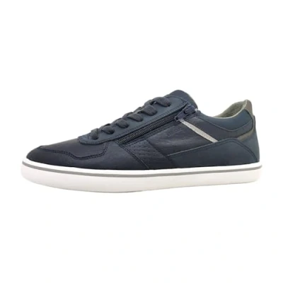 Afbeelding van Geox Elver Sneakers laag, Heren, Maat: 44, Marine Kunststof