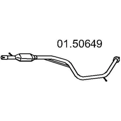 Afbeelding van MTS 01.50649 Middendemper 1660mm