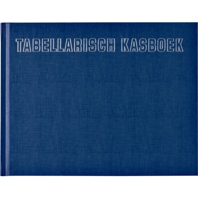 Afbeelding van Kasboek tabellarisch 210x160mm 96blz 8 kolommen blauw
