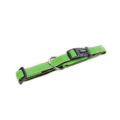 Afbeelding van Nobby Halsband Soft Grip, lichtgroen/bruin L: 30/45 cm, B: 20 mm, 1 stuk
