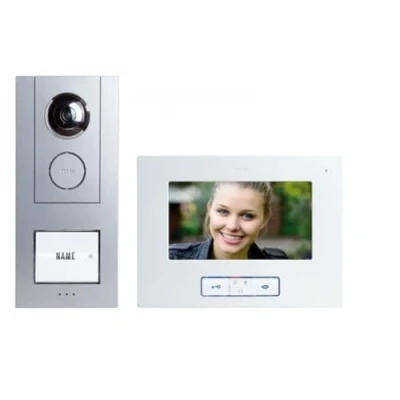 Afbeelding van m e modern electronics VISTUS VD ALU 6710 S Video deurintercom Kabelgebonden Zilver