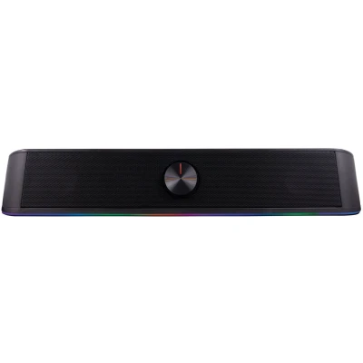 Afbeelding van CoolBox DeepGaming Soundbar pc met RGB verlichting, R200B, luidspreker, gaming stereo 2.0, 6 W RMS, ingang 3,5 mm jack + bluetooth 5.0, voor pc, laptop, tv, zwart