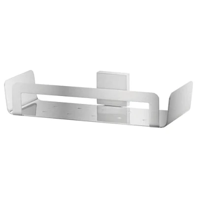 Afbeelding van Tesa Exxclusiv Doucherek 12.5x27x5.7cm zonder boren Zelfklevend Metaal roestvrij staal