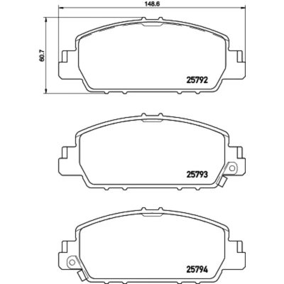 Afbeelding van Brembo Remblokset P 28 077