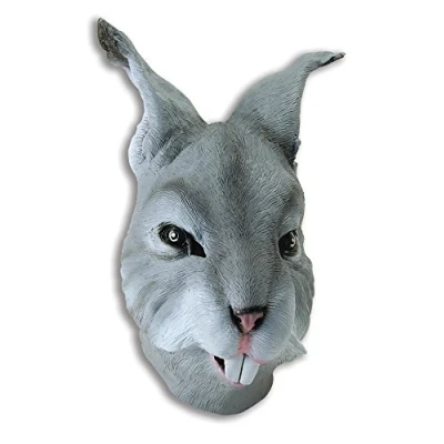 Afbeelding van Fancy Dress Warehouse Haas &amp; Konijn Kostuum Grijs Masker Carnavalskleding Verkleedkleding