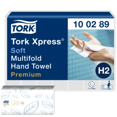 Afbeelding van Tork 100289 Xpress Zachte Multifold Handdoek Premium Z vouw H2