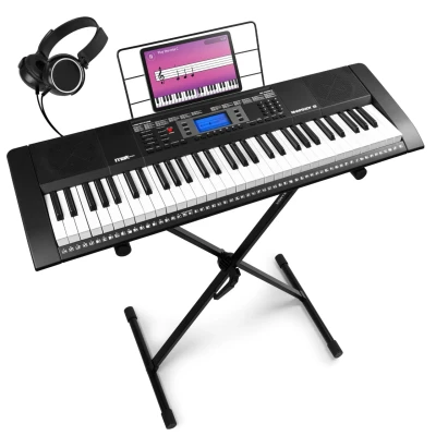 Afbeelding van MAX Rhapsody61 keyboard piano met 61 toetsen Complete set