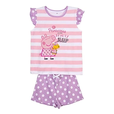 Afbeelding van Zomerpyjama Peppa Pig Roze Paars Maat 3 Jaar