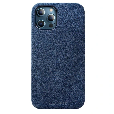 Afbeelding van iPhone 12 Pro Max Alcantara Case Ocean blue