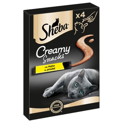 Afbeelding van Sheba Creamy Snacks Kip 4 x 12 g