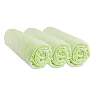Afbeelding van Easy Dort hoeslaken, jersey, katoen, 3 stuks 50x100 Lime groen