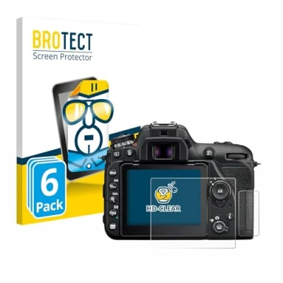 Afbeelding van BROTECT Screenprotector voor Nikon D7500 Folie Beschermfolie transparant (6 Stuks)