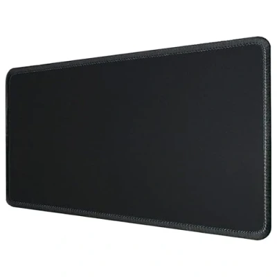Afbeelding van Silmo Muismat Grootte XX Large (900 x 300 mm), Mouse Pad Design: Zwart, Genaaide Rand, voor Bureau en Gaming, Mousepad Antislip rubberen basis