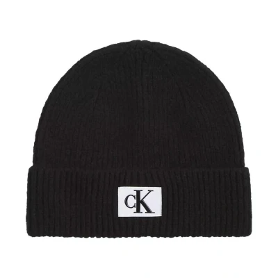 Afbeelding van Calvin Klein Jeans Seasonal Patch Beanie Unisex Muts, Maat: One Size, Black