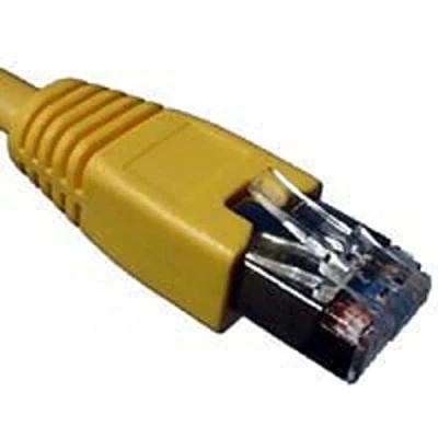 Afbeelding van Telegärtner L00000A0076 RJ45 Netwerkkabel, patchkabel CAT 6A S/FTP 0.50 m Geel Vlambestendig, Snagless,
