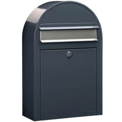 Afbeelding van Brievenbus Bobi Classic S Donkergrijs / RVS