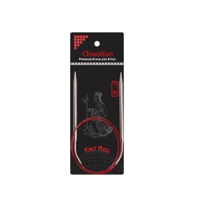 Afbeelding van ChiaoGoo Red Circular Knitting Needles 32&quot; Size 8/5mm