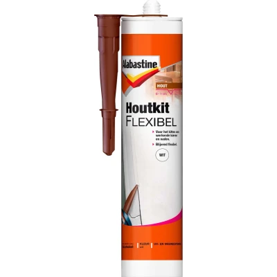 Afbeelding van Alabastine Houtkit Flexibel Wit Schildersbenodigdheden