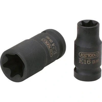 Afbeelding van KS Tools 911.0963 1/2&quot; Dopsleutel, Torx E kracht, kort E18