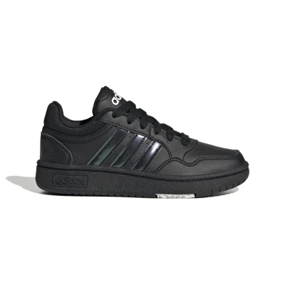 Afbeelding van Hoops 3.0 GZ9671 Vrijetijdsschoenen Junior Core Black Cloud White999 3 Schoenen
