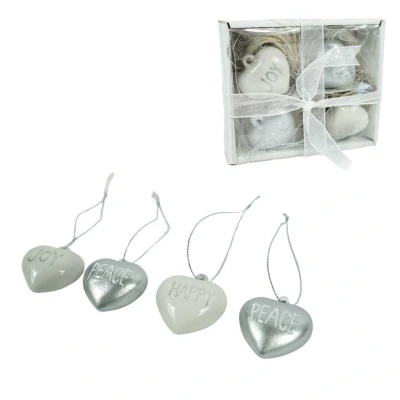 Afbeelding van Migros Hangers Hart met tekst 4 cm set van